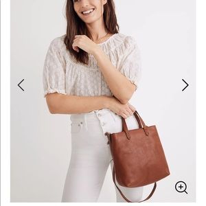 Madewell leather zip-top transport crossbody